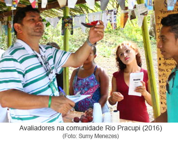 Avaliadores na comunidade Rio Pracupi