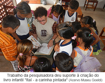 Trabalho da pesquisadora deu suporte à criação do livro infantil "Itaí - a carinha da pintura"