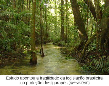 Estudo apontou a fragilidade da legislação brasileira na proteção dos igarapés