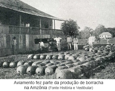 Aviamento fez parte da produção de borracha na Amazônia
