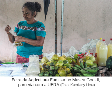 Feira da Agricultura Familiar no Museu Goeldi, parceria com a UFRA. Foto Karolainy Lima