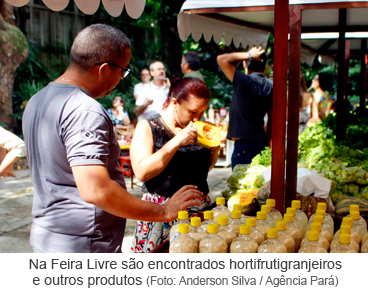 Na Feira Livre são encontrados hortifrutigranjeiros e outros produtos. Foto Anderson Silva-Agência Pará