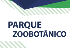 Imagem de fundo branco com as palavras Parque Zoobotânico