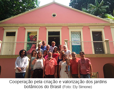 Cooperação pela criação de valores e valorização dos jardins botânicos do Brasil