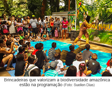 Brincadeiras que valorizam a biodiversidade amazônica estão na pogramação