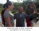Angelo da Costa, o Jiloca, recepciona os visitantes