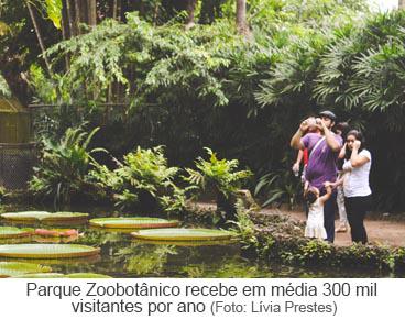 Visitantes no Parque Zoobotânico do Museu Goeldi