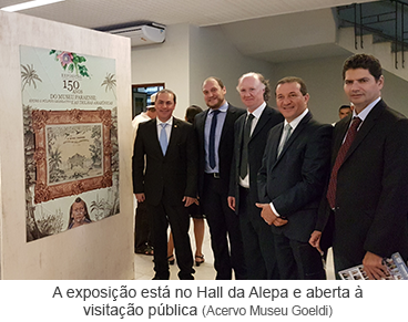 A exposição está no Hall da Alepa e aberta à visitação pública